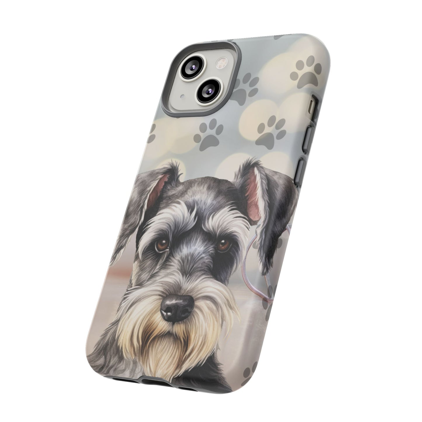 Miniature Schnauzer by Tough Cases (Apple iPhone, Samsung Galaxy, and Google Pixel)