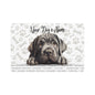 Neopolitan Mastiff Personalized Pet Food Mat, Custom Dog Food Mat, Dog Feeding Mat, Cute Pet Mat, Dog Lovers Gift