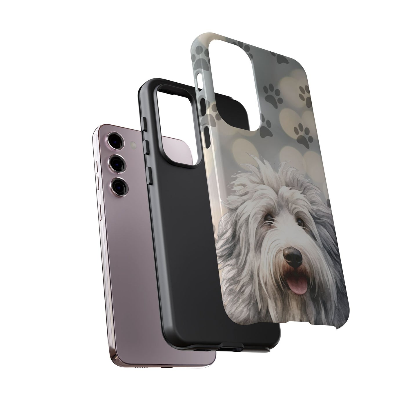 Old English Sheepdog by Tough Cases (Apple iPhone, Samsung Galaxy, and Google Pixel devices)