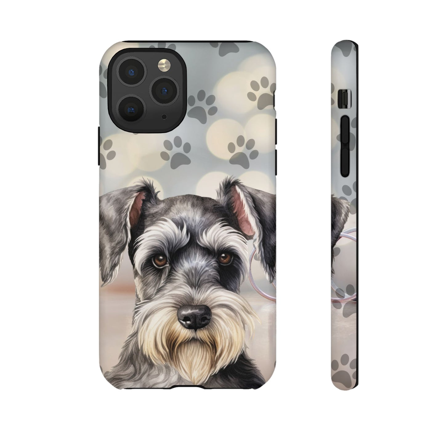 Miniature Schnauzer by Tough Cases (Apple iPhone, Samsung Galaxy, and Google Pixel)