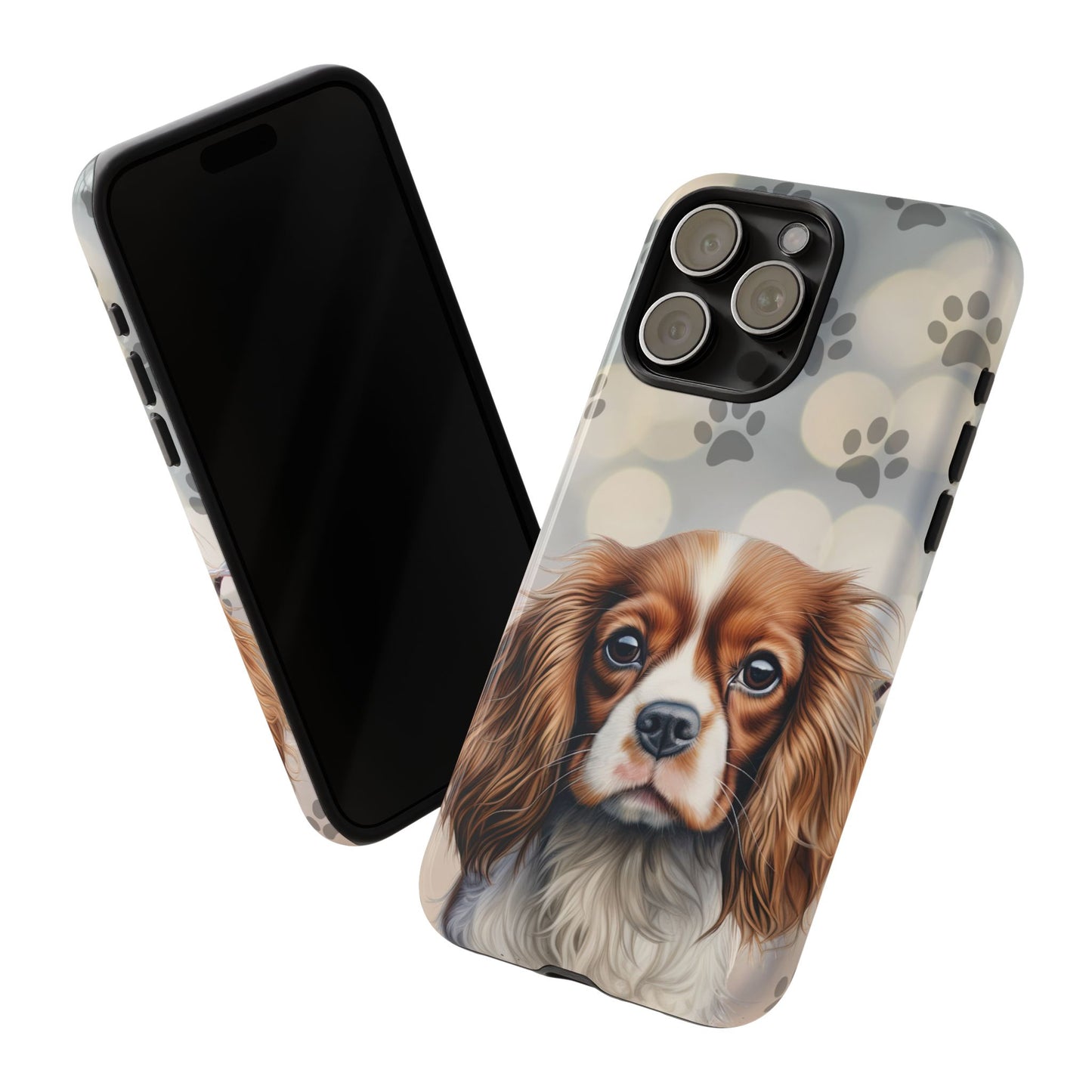 Cavalier King Charles Spaniel phone case by Tough Cases (Apple iPhone, Samsung Galaxy, and Google Pixel)