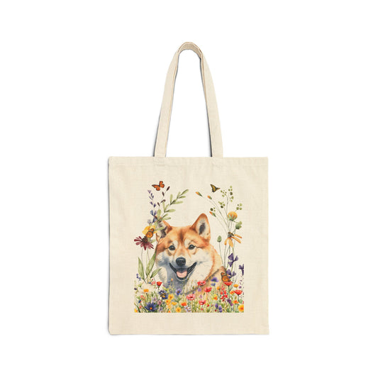 Shiba Inu Canvas Tote Bag