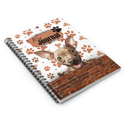 American Hairless Terrier Spiral Notebook - Ruled Line