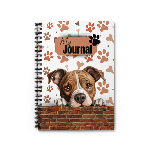 American Staffordshire Terrier Spiral Notebook - Ruled Line