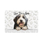 Old English Sheep Dog Personalized Pet Food Mat, Custom Dog Food Mat, Dog Feeding Mat, Cute Pet Mat, Dog Lovers Gift
