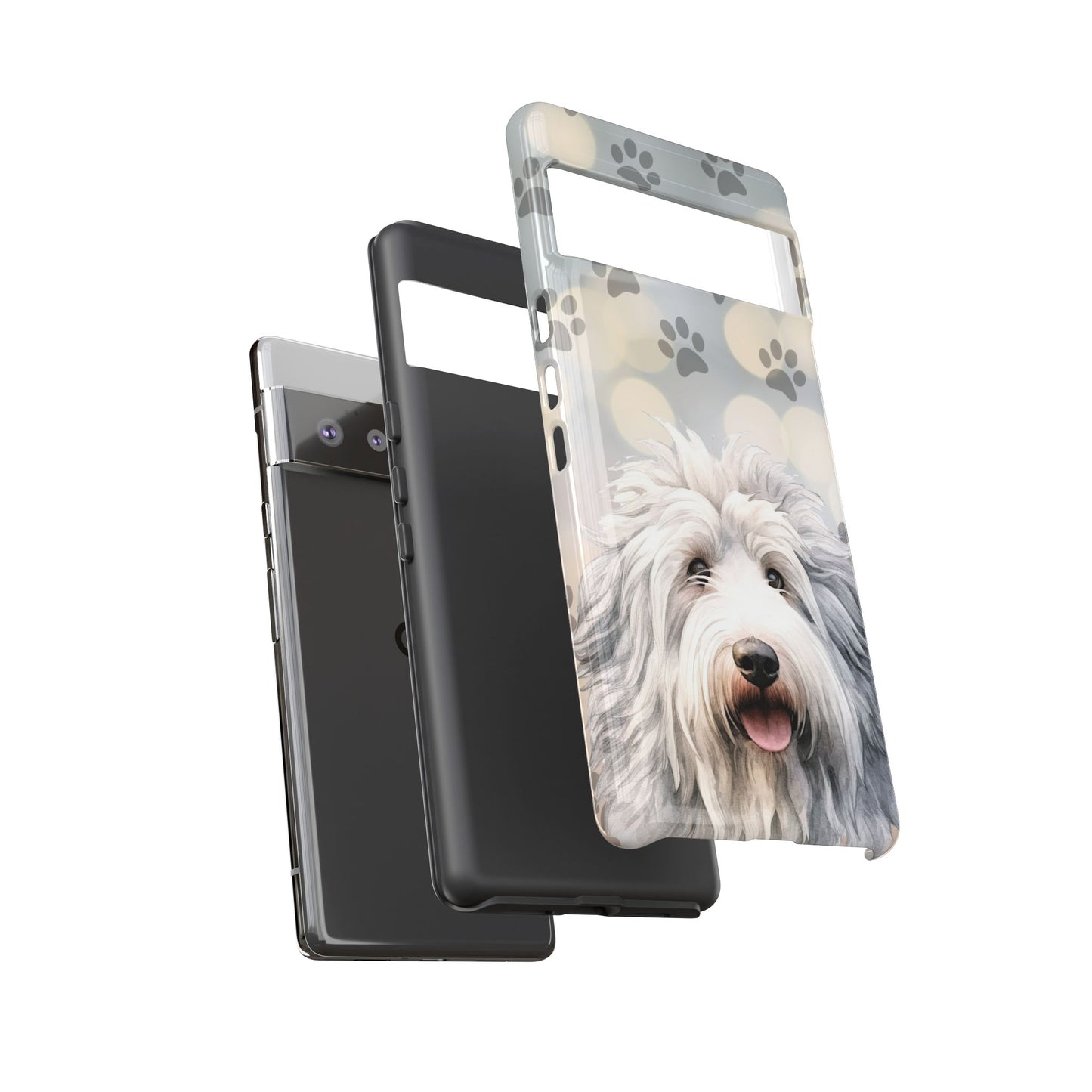 Old English Sheepdog by Tough Cases (Apple iPhone, Samsung Galaxy, and Google Pixel devices)