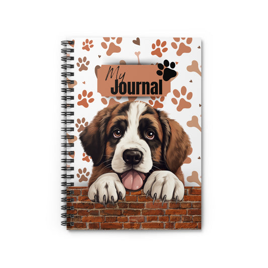 Saint Bernard Spiral Notebook - Ruled Line