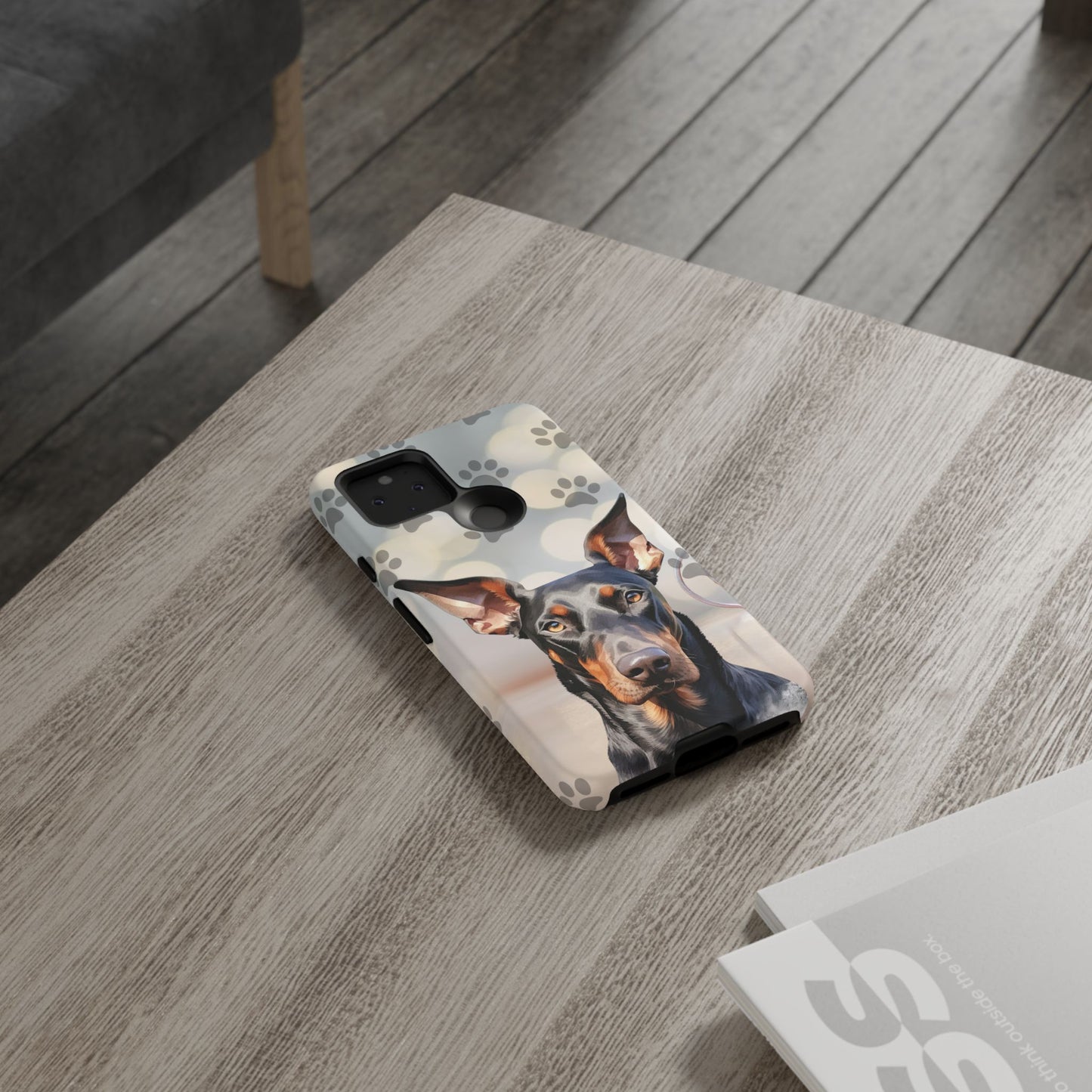 Doberman Phone Case by Tough Cases (Apple iPhone, Samsung Galaxy, and Google Pixel)