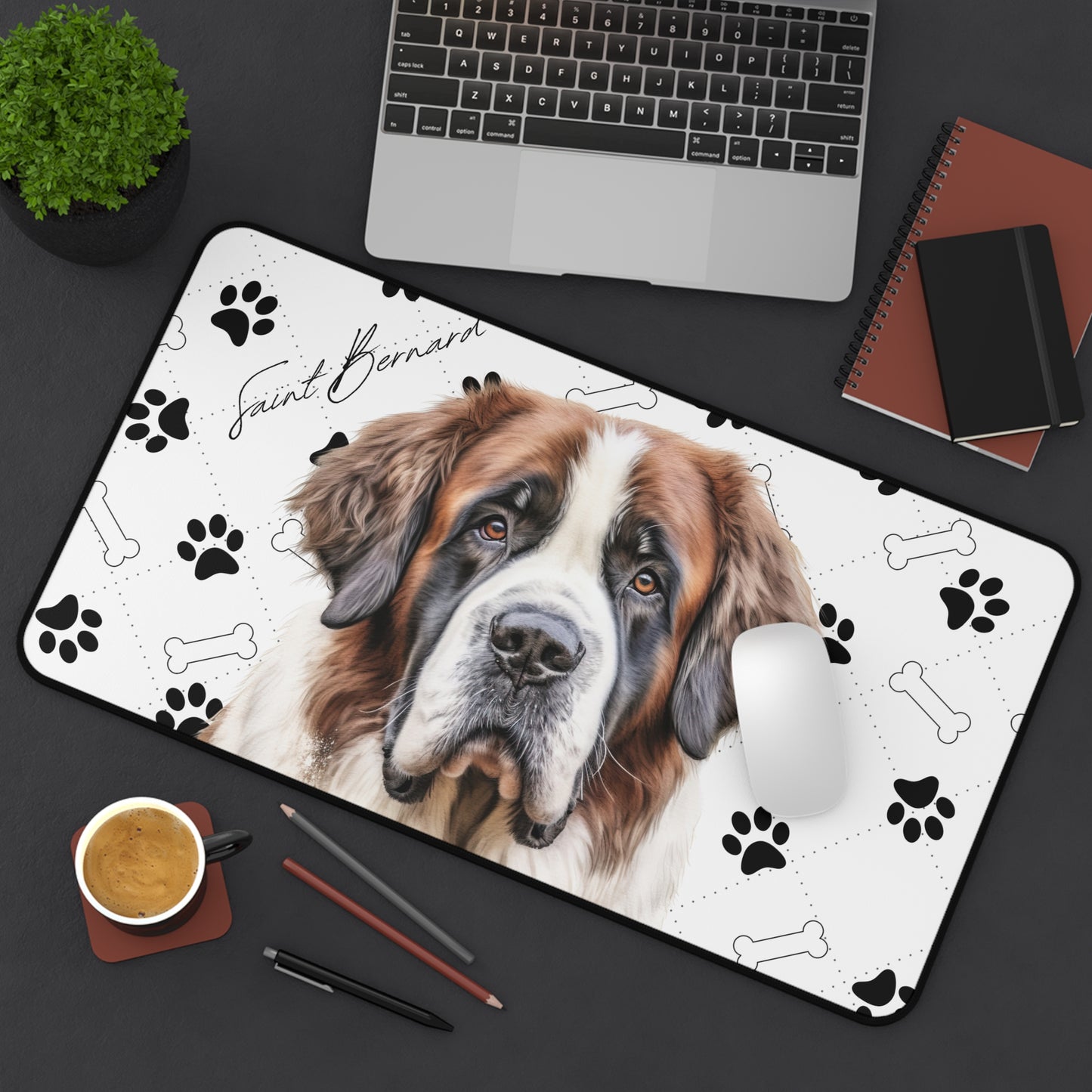 Saint Bernard Desk Mat