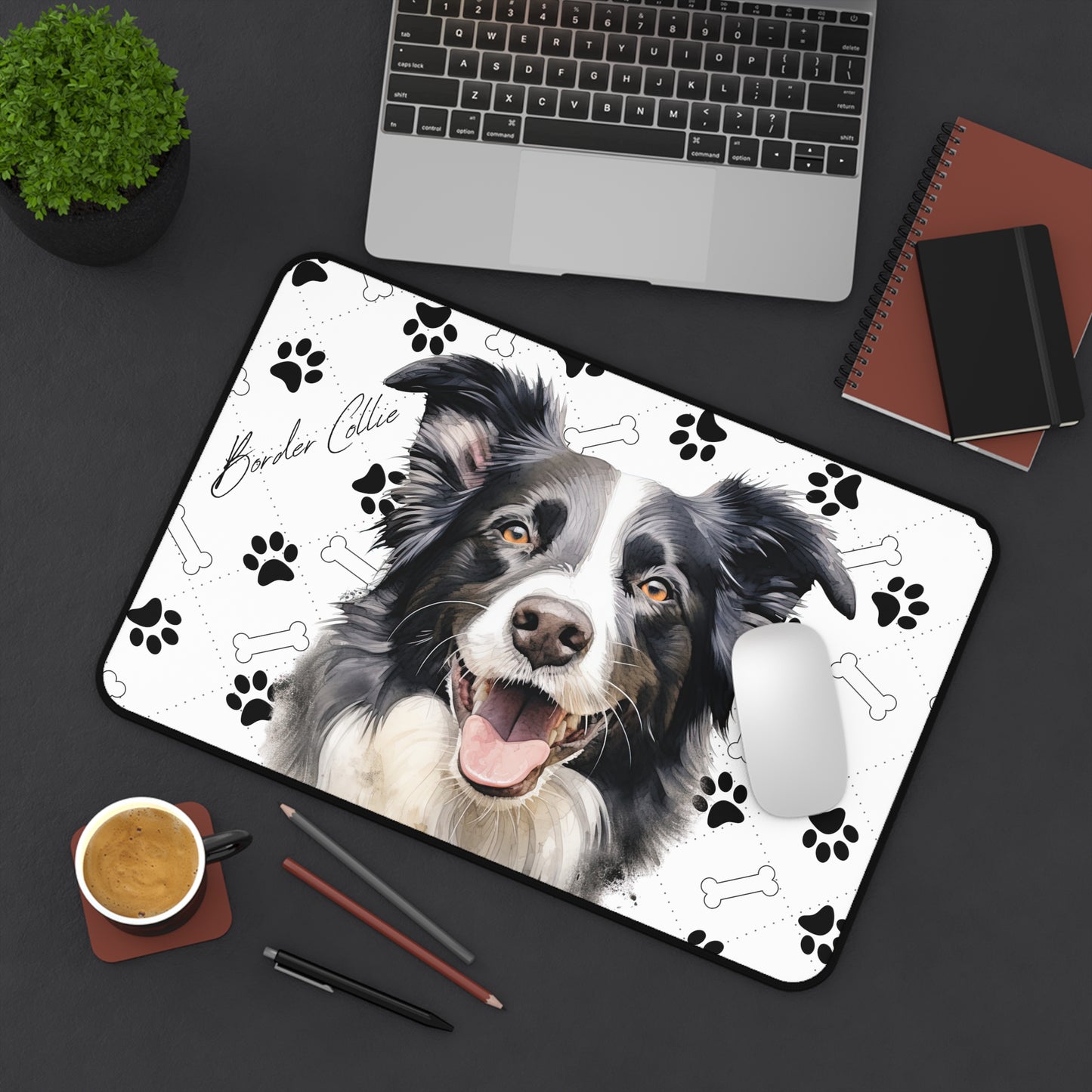 Border Collie Desk Mat