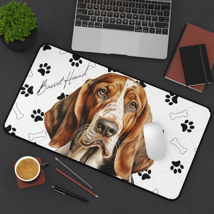 Basset Hound Desk Mat