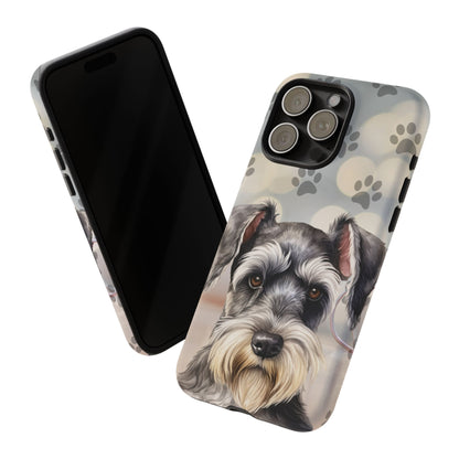 Miniature Schnauzer by Tough Cases (Apple iPhone, Samsung Galaxy, and Google Pixel)