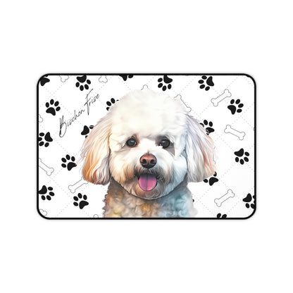 Bischon Frise Desk Mat