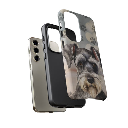 Miniature Schnauzer by Tough Cases (Apple iPhone, Samsung Galaxy, and Google Pixel)