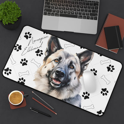 Norwegian Elkhound Desk Mat