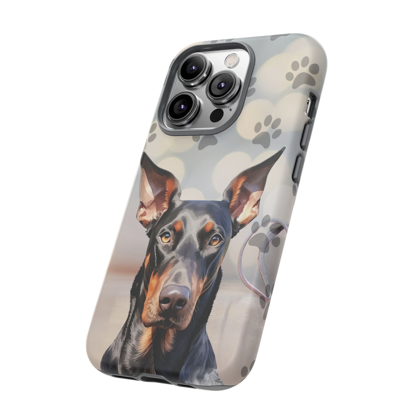 Doberman Phone Case by Tough Cases (Apple iPhone, Samsung Galaxy, and Google Pixel)