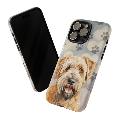 Self-Coated Wheaten Terrier by Tough Cases (Apple iPhone, Samsung Galaxy, and Google Pixel)