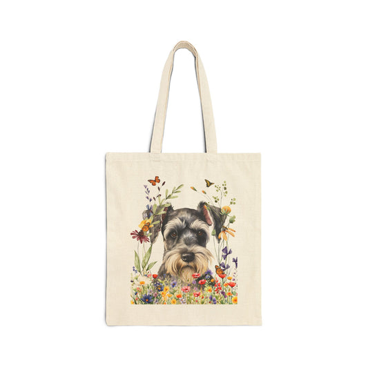 Miniature Schnauzer Canvas Tote Bag
