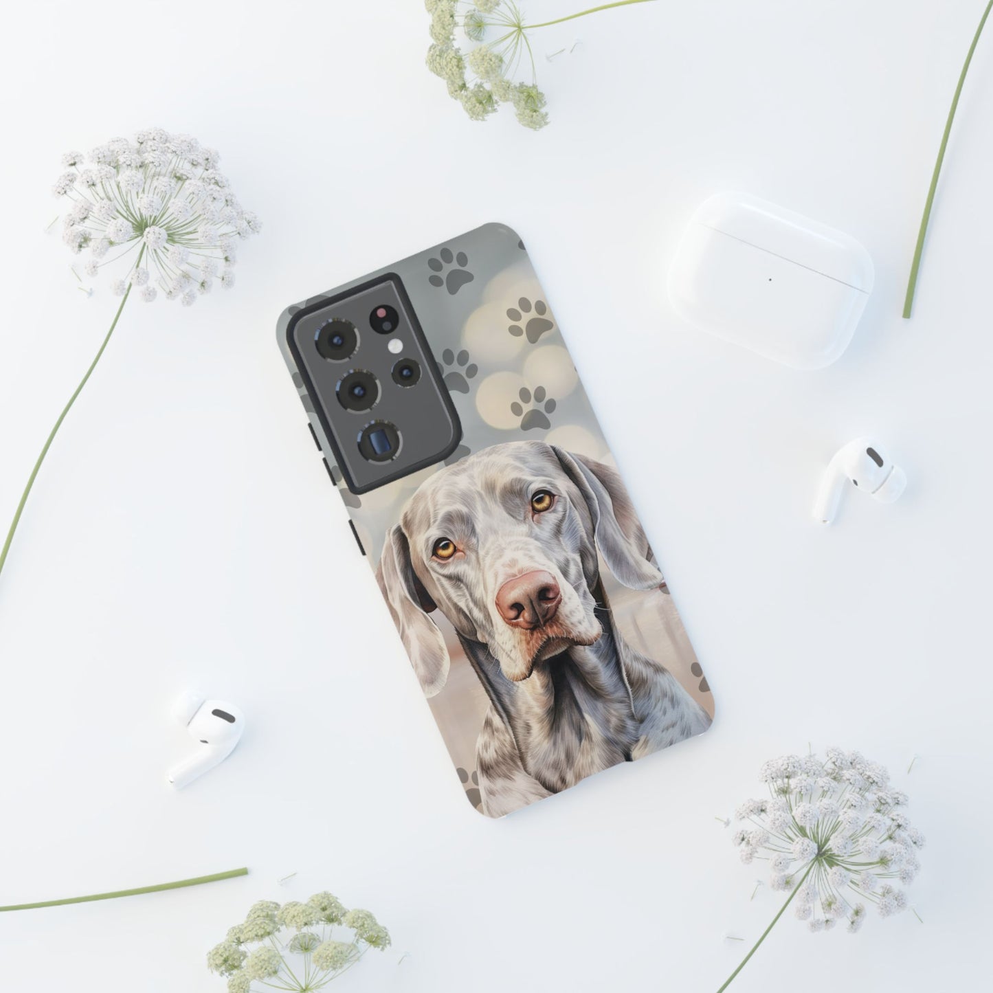 Weimaraner Phone Case by Tough Cases (Apple iPhone, Samsung Galaxy, and Google Pixel)