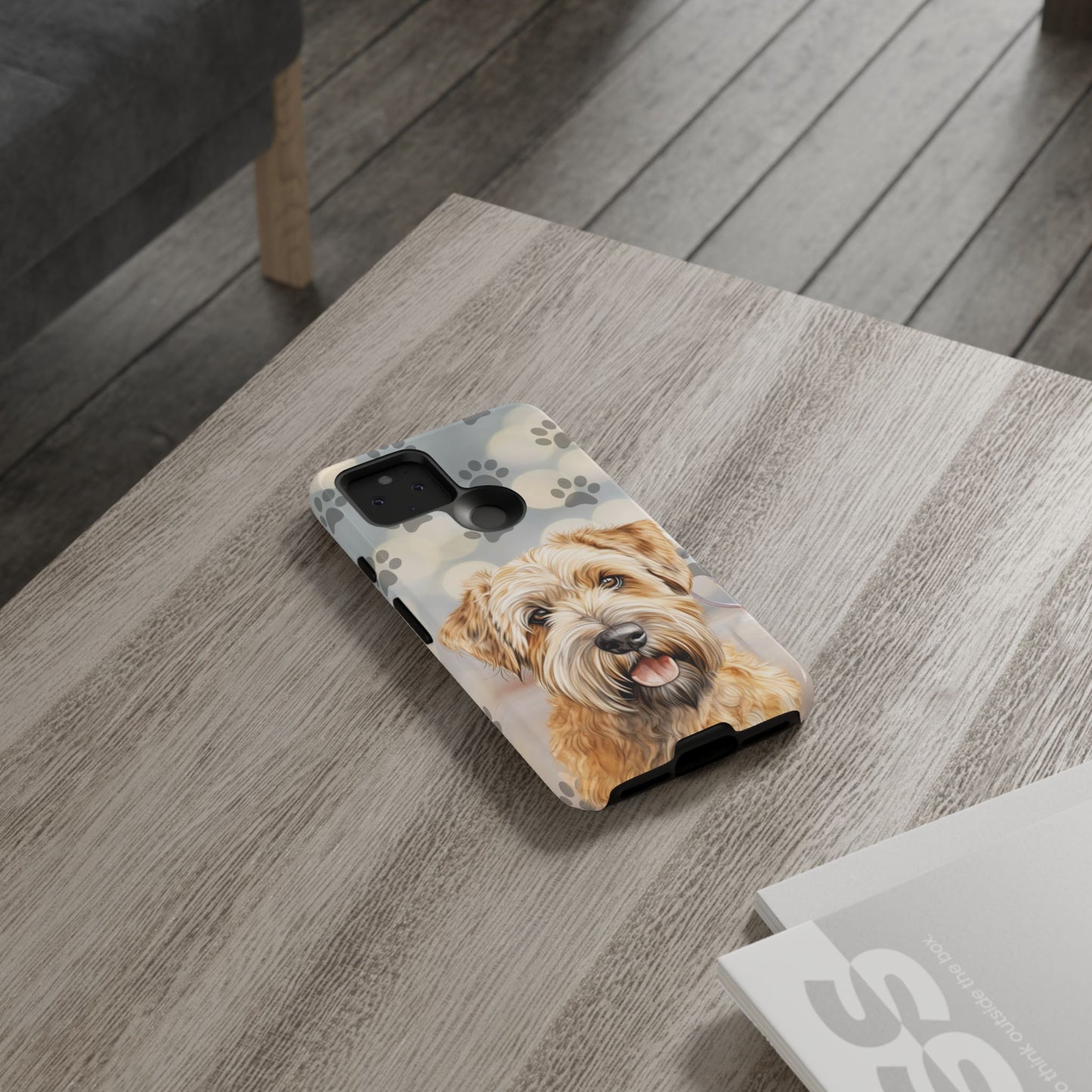 Self-Coated Wheaten Terrier by Tough Cases (Apple iPhone, Samsung Galaxy, and Google Pixel)