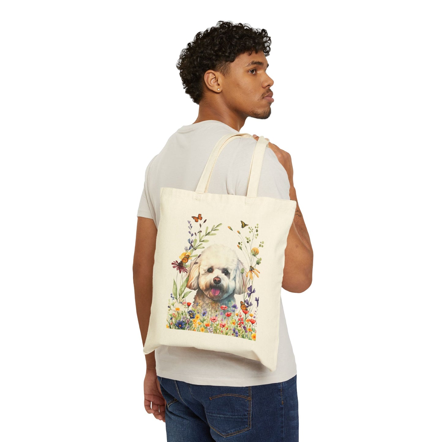 Bichon Canvas Tote Bag