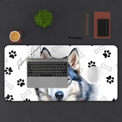 Siberian Husky Desk Mat