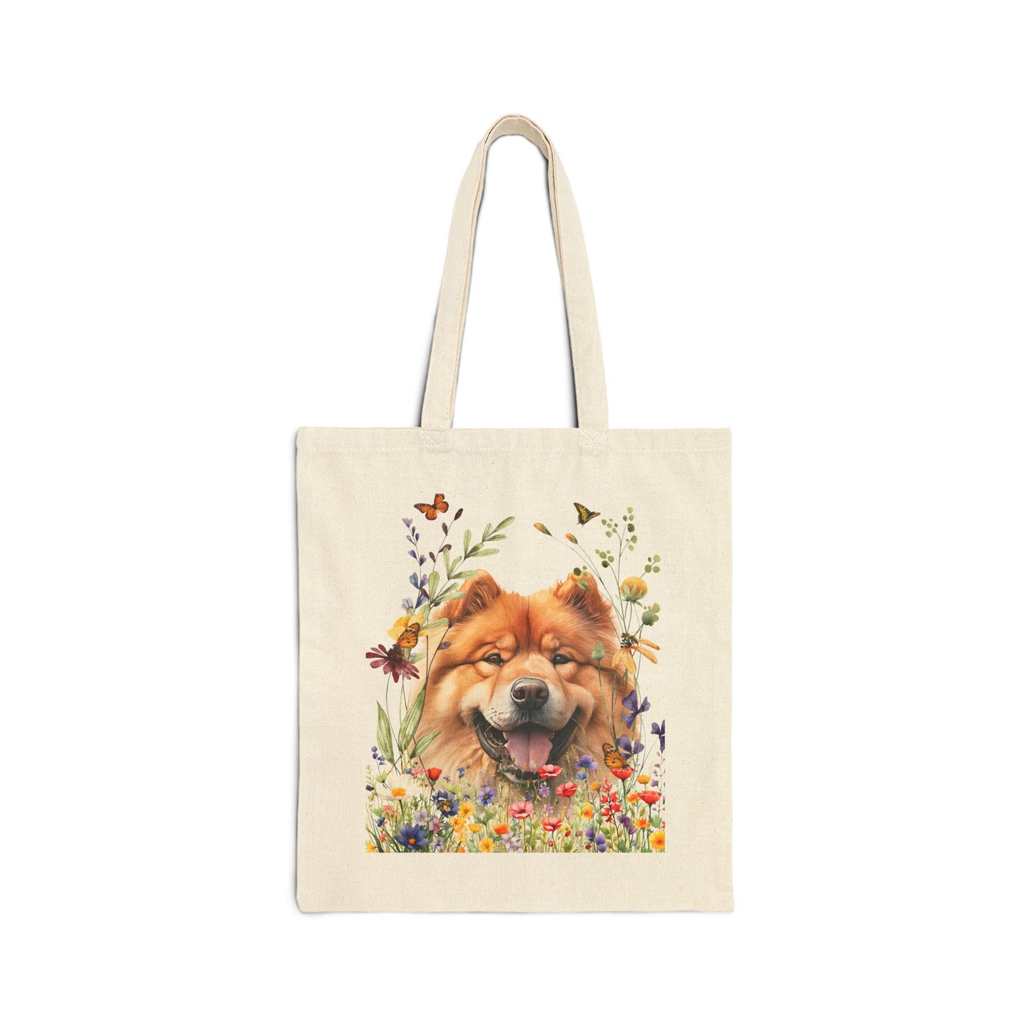 Chow Chow Canvas Tote Bag