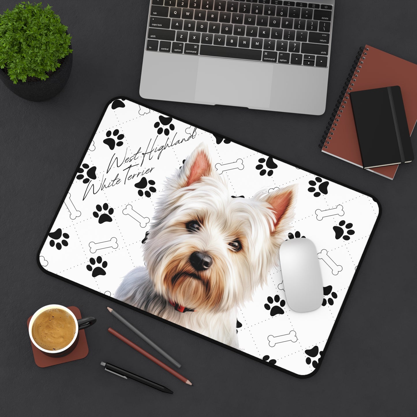 West Highland White Terrier Desk Mat
