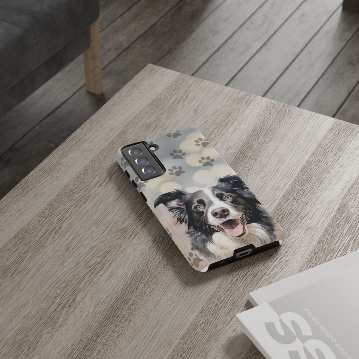 Border Collie Phone Case by Tough Cases (Apple iPhone, Samsung Galaxy, and Google Pixel)