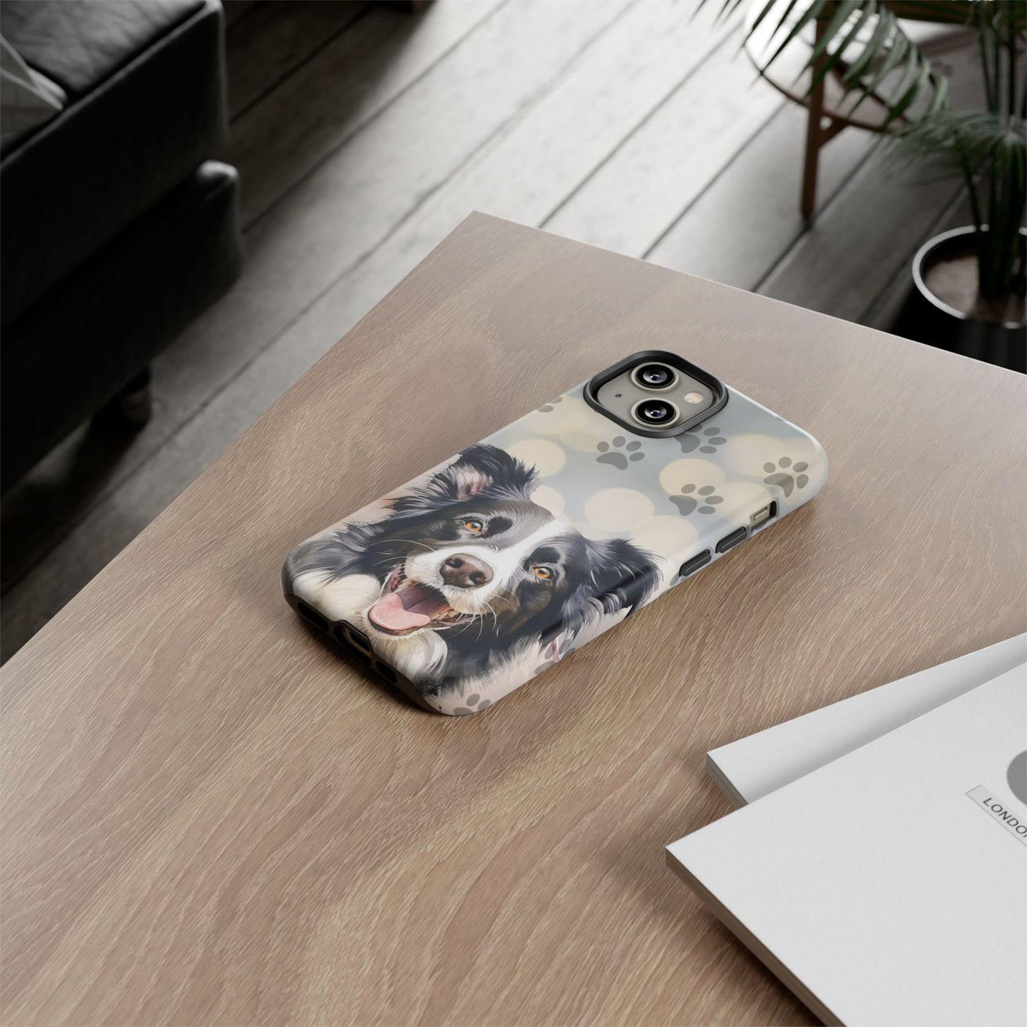 Border Collie Phone Case by Tough Cases (Apple iPhone, Samsung Galaxy, and Google Pixel)