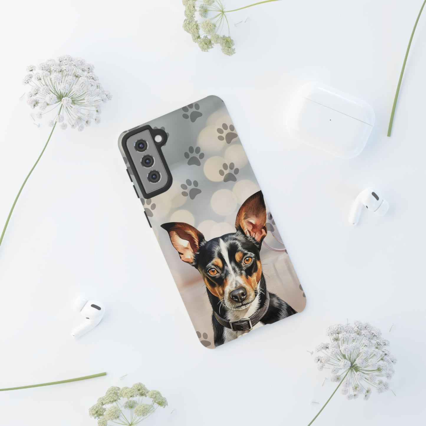 Rat Terrier by Tough Cases a (Apple iPhone, Samsung Galaxy, and Google Pixel)