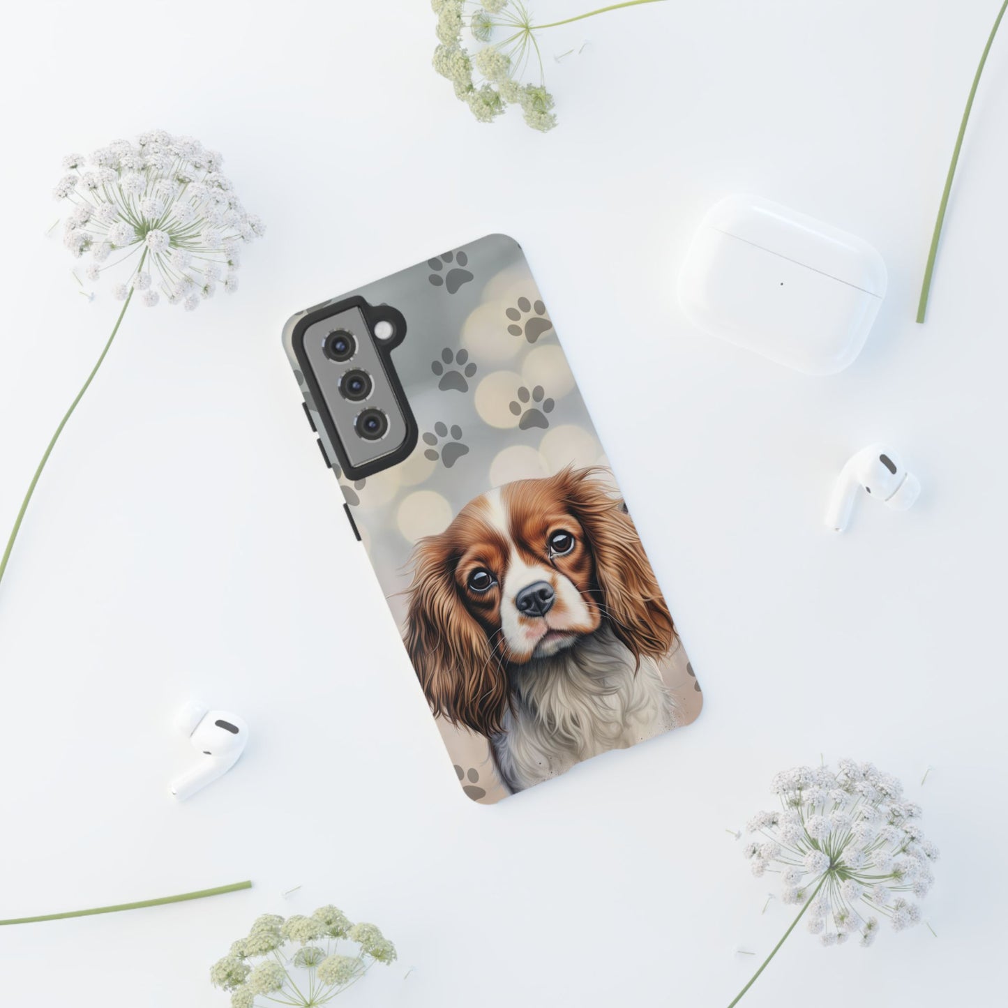Cavalier King Charles Spaniel phone case by Tough Cases (Apple iPhone, Samsung Galaxy, and Google Pixel)