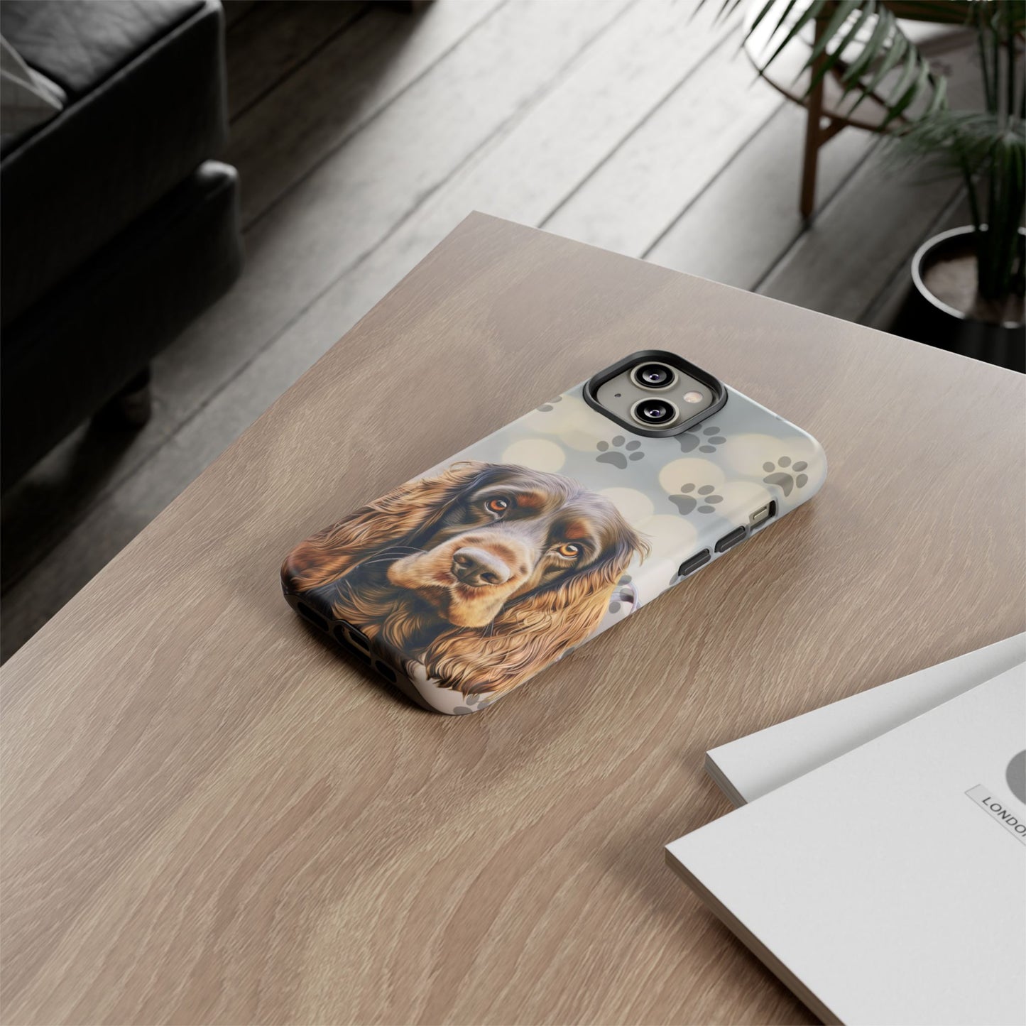 English Cocker Spaniel Phone Case by Tough Cases (Apple iPhone, Samsung Galaxy, and Google Pixel)