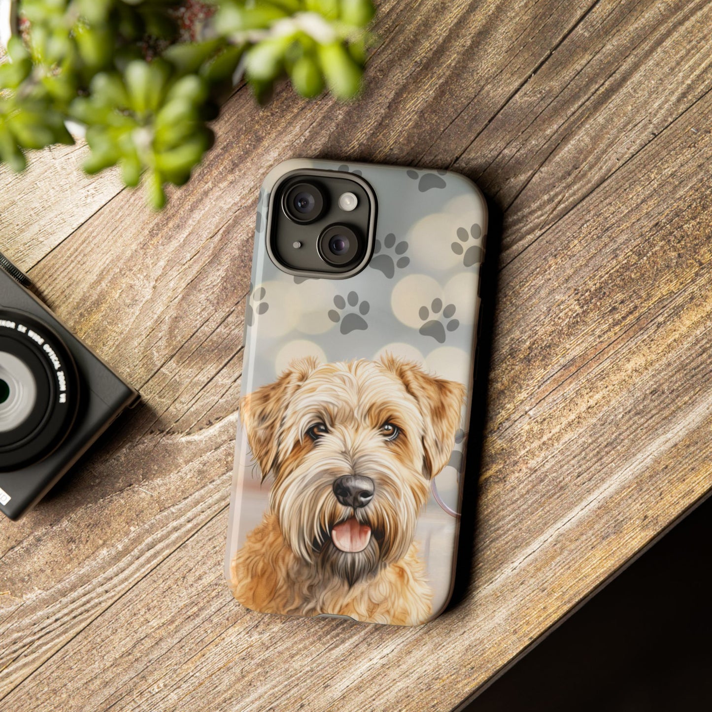 Self-Coated Wheaten Terrier by Tough Cases (Apple iPhone, Samsung Galaxy, and Google Pixel)