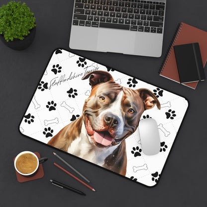 Staffordshire Terrier Desk Mat