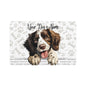 English Springer Spaniel Personalized Pet Food Mat, Custom Dog Feeding Mat, Cute Pet Dish Area, Dog Lover Gift, Home Décor for Pet Parents, Waterproof Pet Mat
