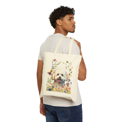 Bichon Canvas Tote Bag