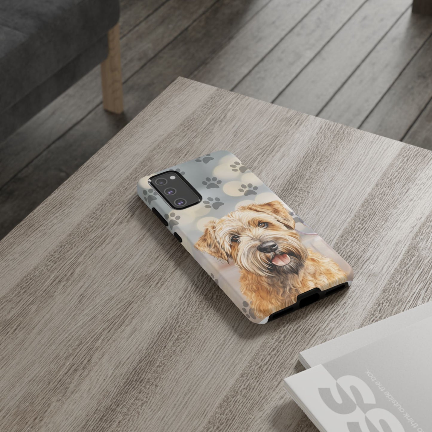 Self-Coated Wheaten Terrier by Tough Cases (Apple iPhone, Samsung Galaxy, and Google Pixel)
