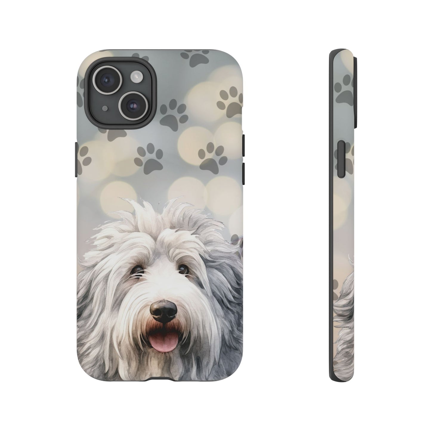 Old English Sheepdog by Tough Cases (Apple iPhone, Samsung Galaxy, and Google Pixel devices)