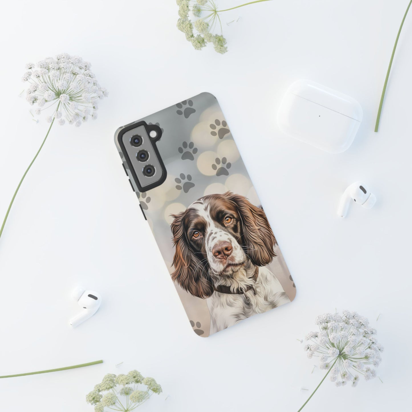 English Springer Spaniel Phone Case by Tough Cases (Apple iPhone, Samsung Galaxy, and Google Pixel)