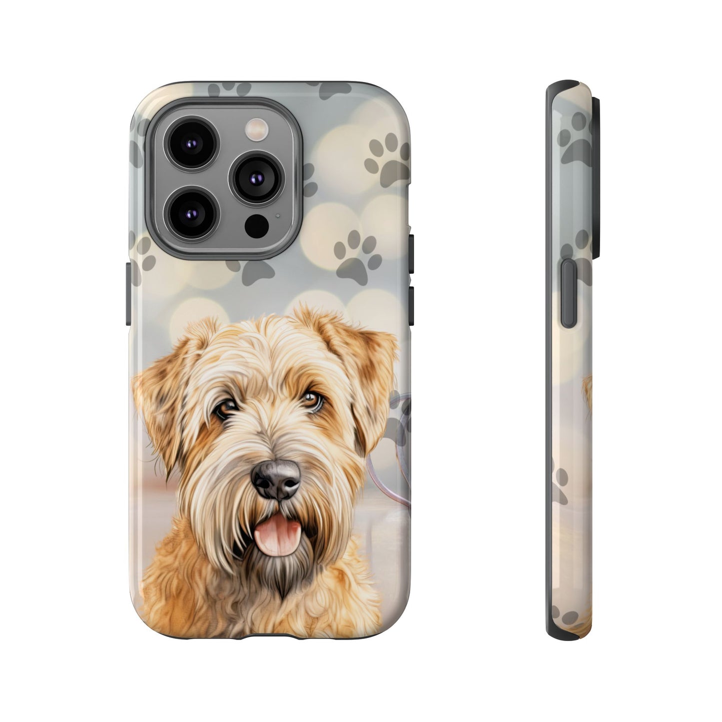 Self-Coated Wheaten Terrier by Tough Cases (Apple iPhone, Samsung Galaxy, and Google Pixel)
