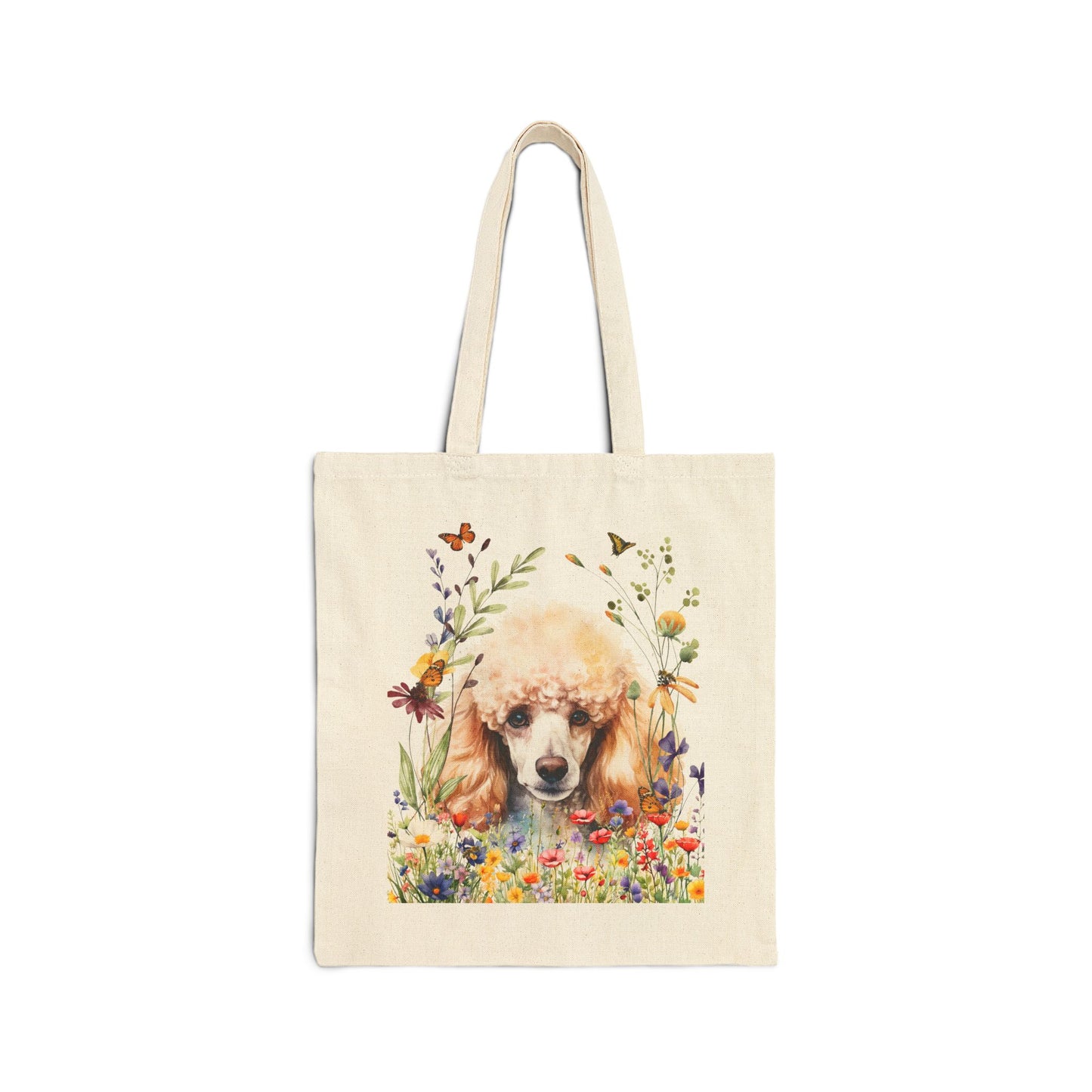 Poodle Canvas Tote Bag