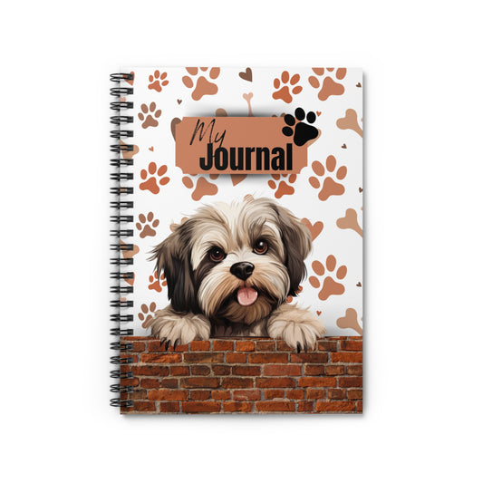 Lhasa Apso Spiral Notebook - Ruled Line