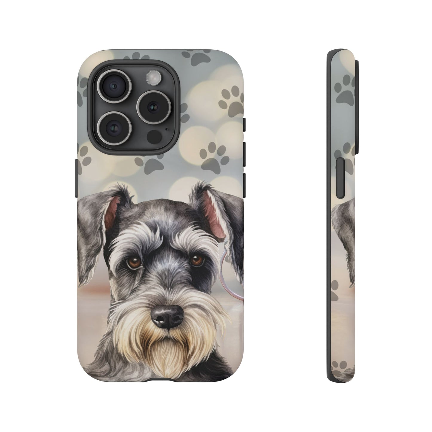 Miniature Schnauzer by Tough Cases (Apple iPhone, Samsung Galaxy, and Google Pixel)
