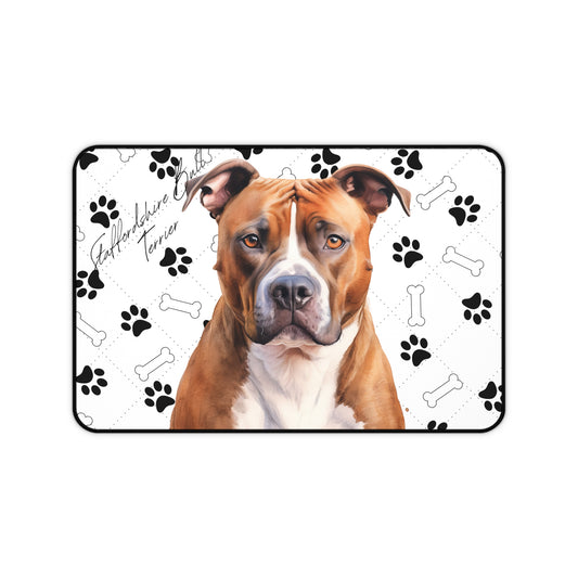Staffordshire Bull Terrier Desk Mat