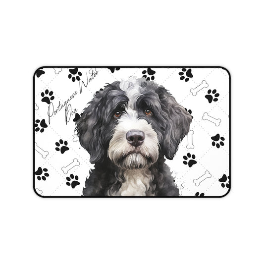 Portuguese Water Dog Desk Mat