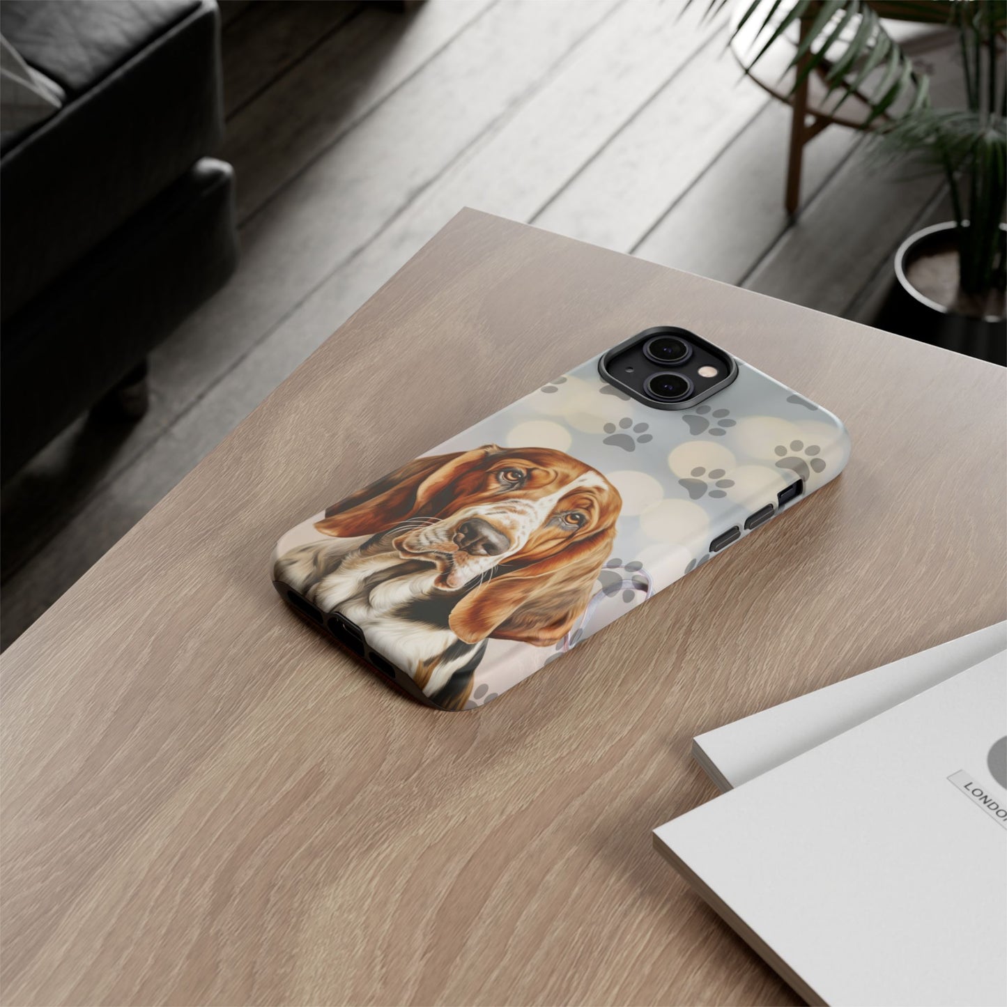 Basset Hound Phone Case by Tough Cases (Apple iPhone, Samsung Galaxy, and Google Pixel)