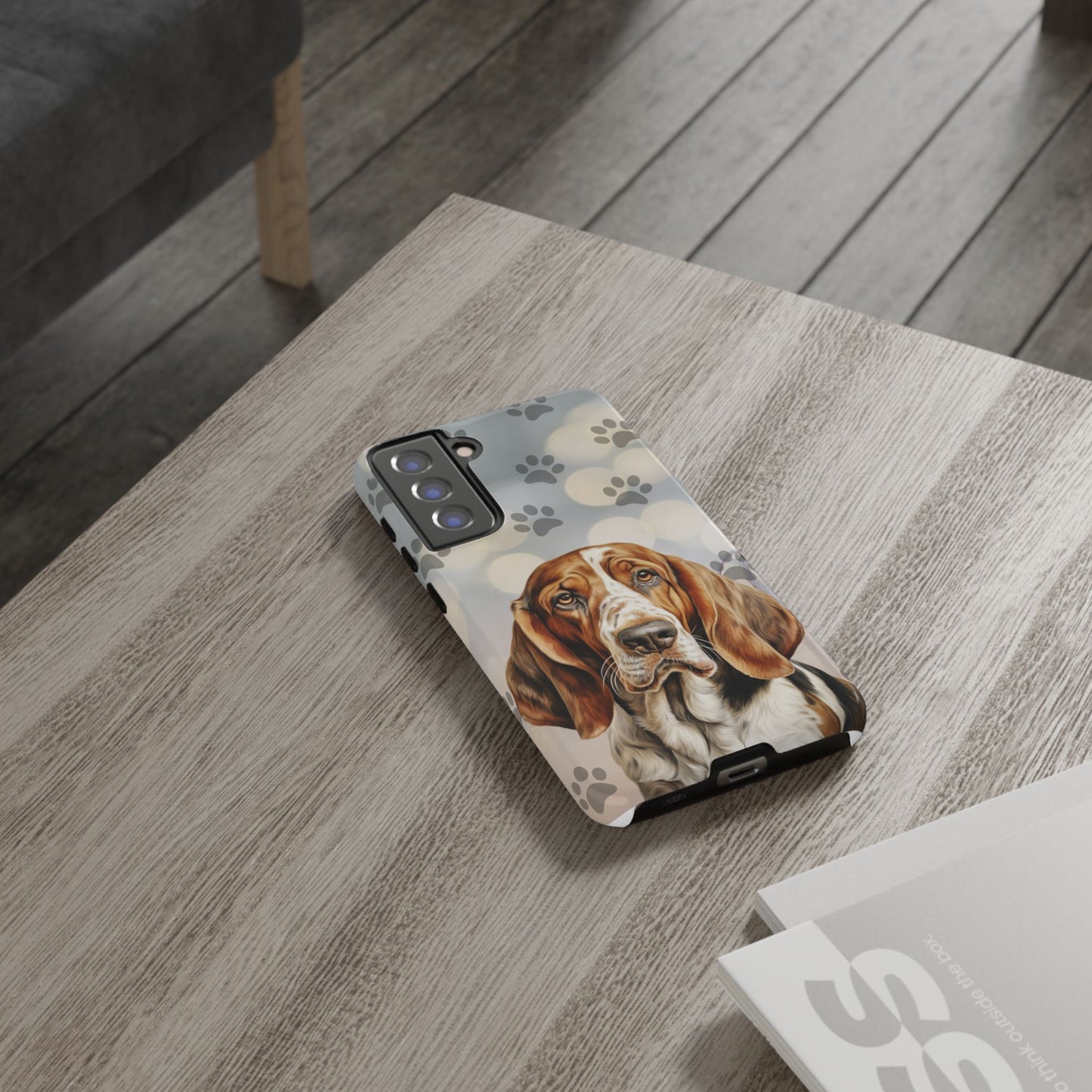 Basset Hound Phone Case by Tough Cases (Apple iPhone, Samsung Galaxy, and Google Pixel)