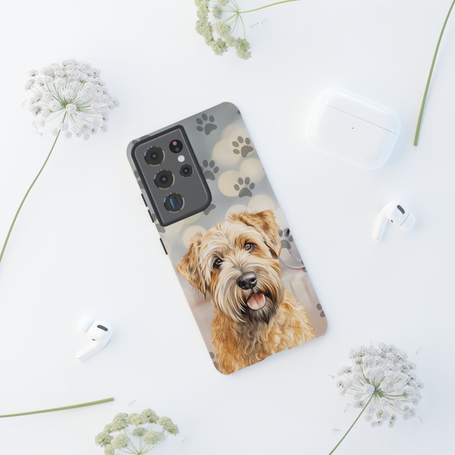 Self-Coated Wheaten Terrier by Tough Cases (Apple iPhone, Samsung Galaxy, and Google Pixel)