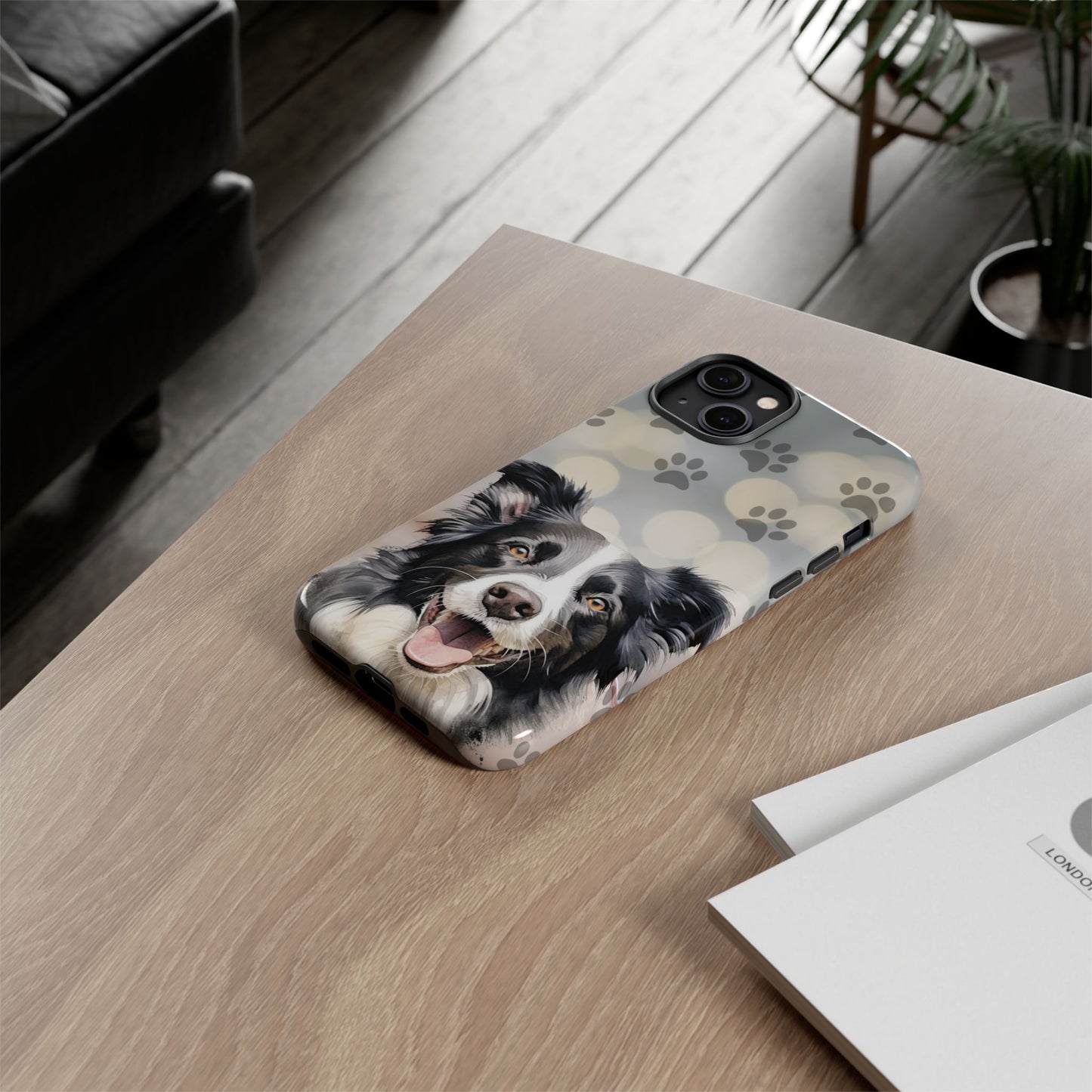 Border Collie Phone Case by Tough Cases (Apple iPhone, Samsung Galaxy, and Google Pixel)
